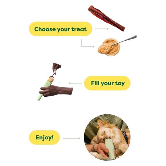 Earth Rated Durable Natural Rubber Dog Chew Treat Enrichment Toy Bone Large 9" - Picture 5 of 9